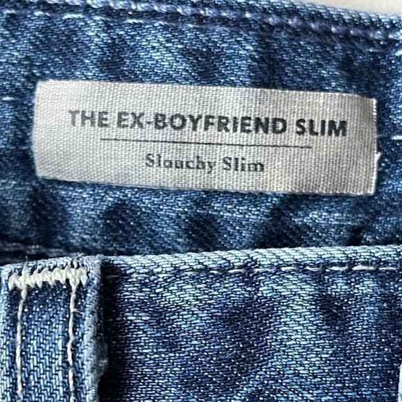 Ag ADRIANO GOLDSCHMIED Ex-Boyfriend Slouchy Slim 15 Years Ripped Jeans, Size 26 - Picture 8 of 13